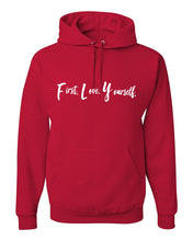 Load image into Gallery viewer, Fly Above It First Love Yourself Adult Hooded Sweatshirt