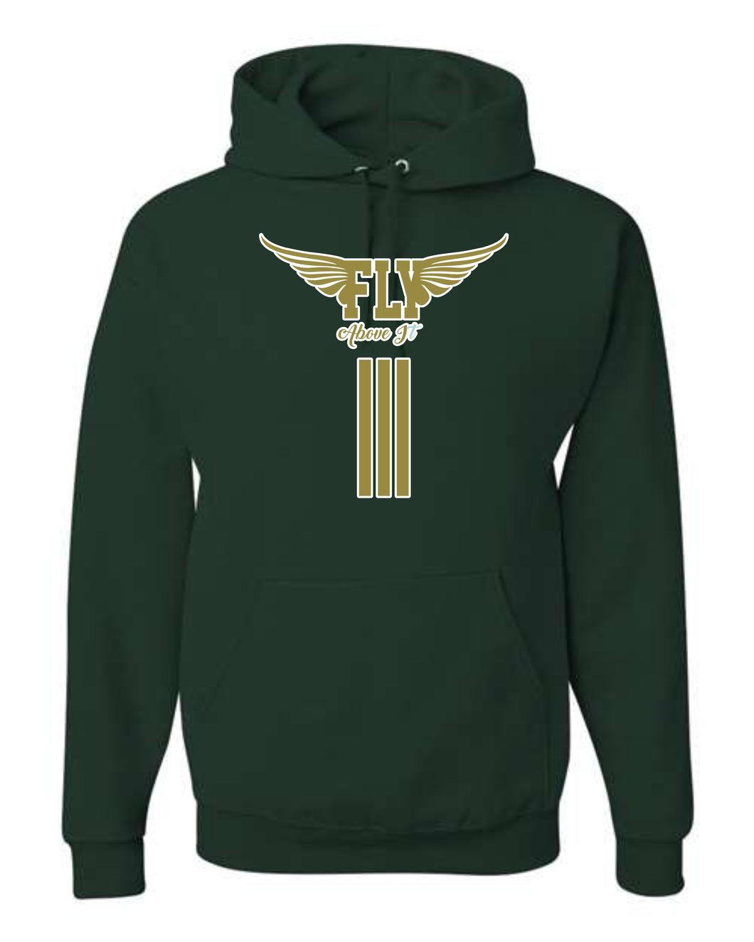 Adult FLy Above It Forest  Hoodie Addition