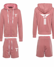 Load image into Gallery viewer, FLYABOVEIT✈️✈️ Hoodie Short Set
