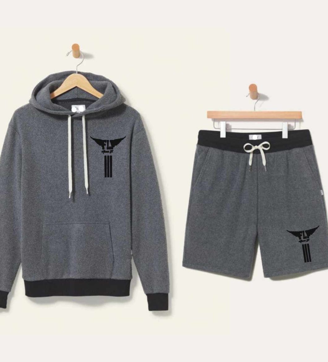 FLYABOVEIT✈️✈️ Hoodie Short Set