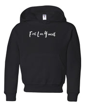 Load image into Gallery viewer, Fly Above It First Love Yourself Youth Hoodie
